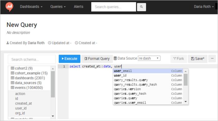 redshift space utilization query by schema